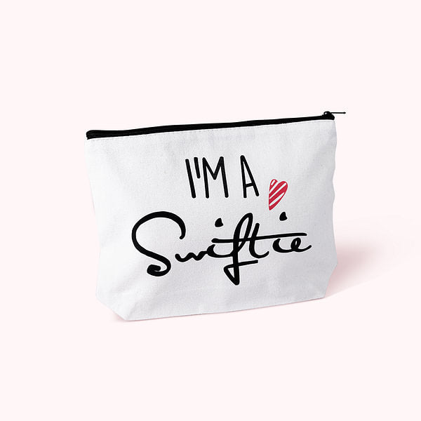 Personalized I'M A Swiftie TS Fans Name Makeup Bag Friendship Birthday Gift for Music Lover