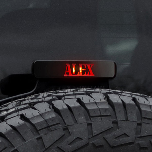 Personalized Third Brake Tail Light Lamp Cover Trim Compatible with JLU JKU Exterior Accessories Christmas Birthday Gift for Jeep Car Lover