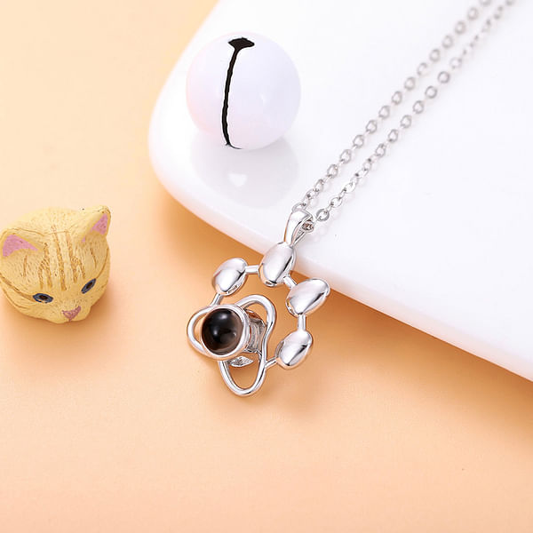 Paw Pet Photo Necklace