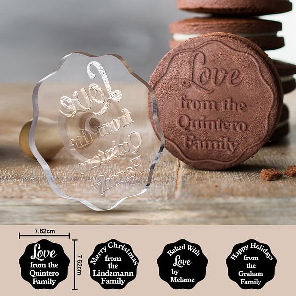 Personalized Name Cookie Stamp for DIY Baking Decoration Supplies