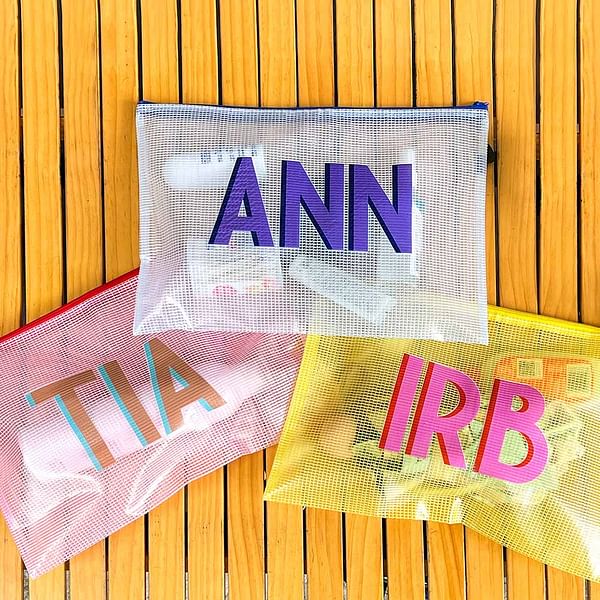 Personalized Name Monogram Design Pool Waterproof Bag