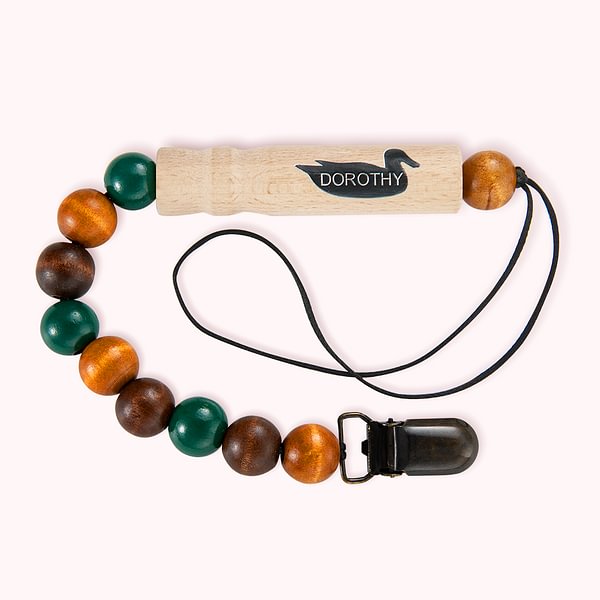 Personalized Duck Call Pacifier Clip