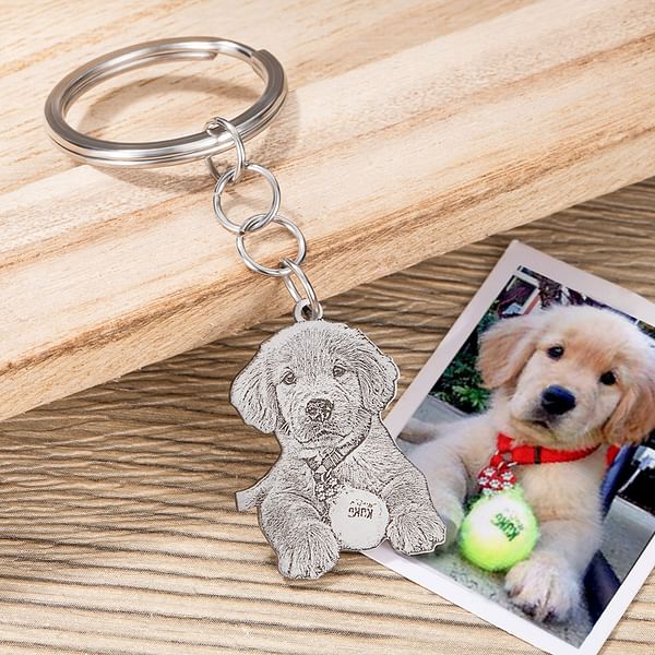 Personalized Pet Photo Necklace/Keychain | Callie