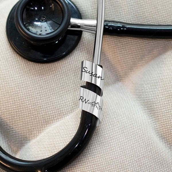 Personalized Stethoscope Name Charm Gift for Doctor or Nurse